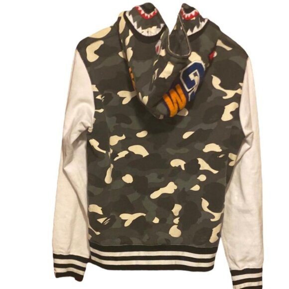 Bape Other - BAPE Glow in the Dark city camo Shark full zip hoodie